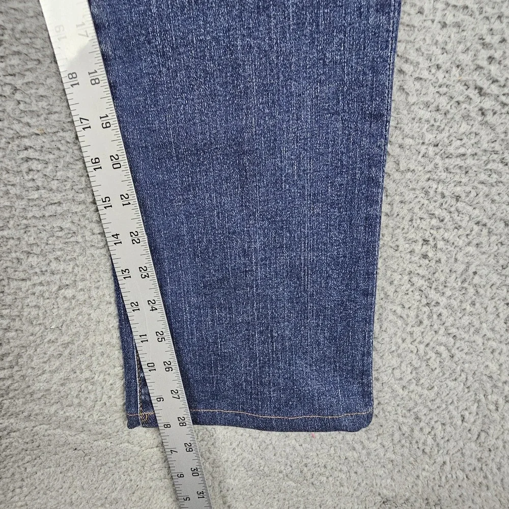 Frame Le Mini Boot Jeans Women 31 Blue Somerland Dark Wash Stretch LMB458 - Picture 8 of 9